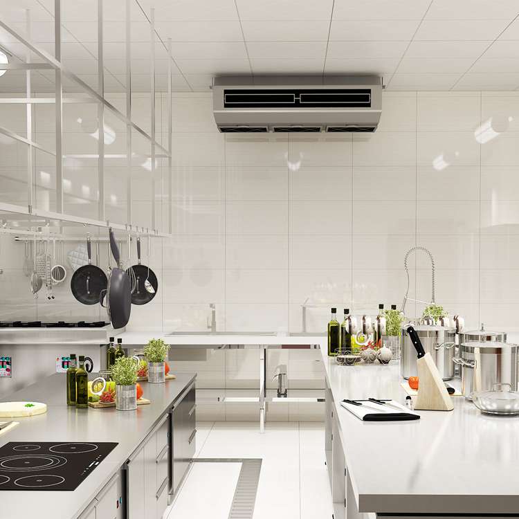 Mitsubishi Electric Mutfaklar İçin Asılı Tavan Tipi Split Klima PCA-M71HA (Profesyonel Mutfak - Power Inverter - MONOFAZE)
